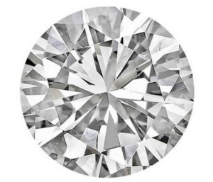 Close up of a round natural Diamond.