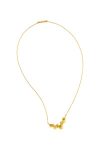 Qualia 18 K Gold Yellow Diamond Necklace • LAURE VICTORIA GAURY HIGH JEWELLERY 18 K Gold Yellow Diamond Necklace Full jewellery photography with pear shaped yellow diamonds on white background.