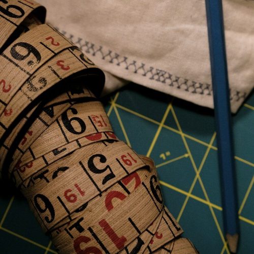 a roll of tape sitting on top of a table